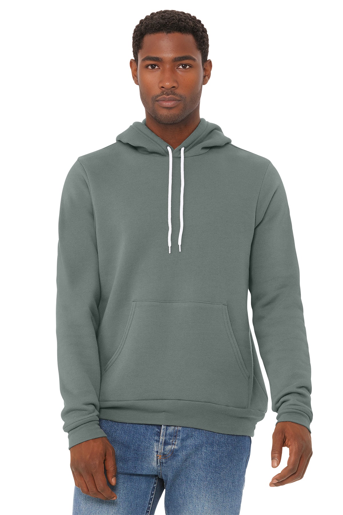 Bella+Canvas 3719 Fleece Pullover Hoodie - Blue Storm