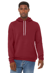 Bella+Canvas 3719 Fleece Pullover Hoodie - Cardinal