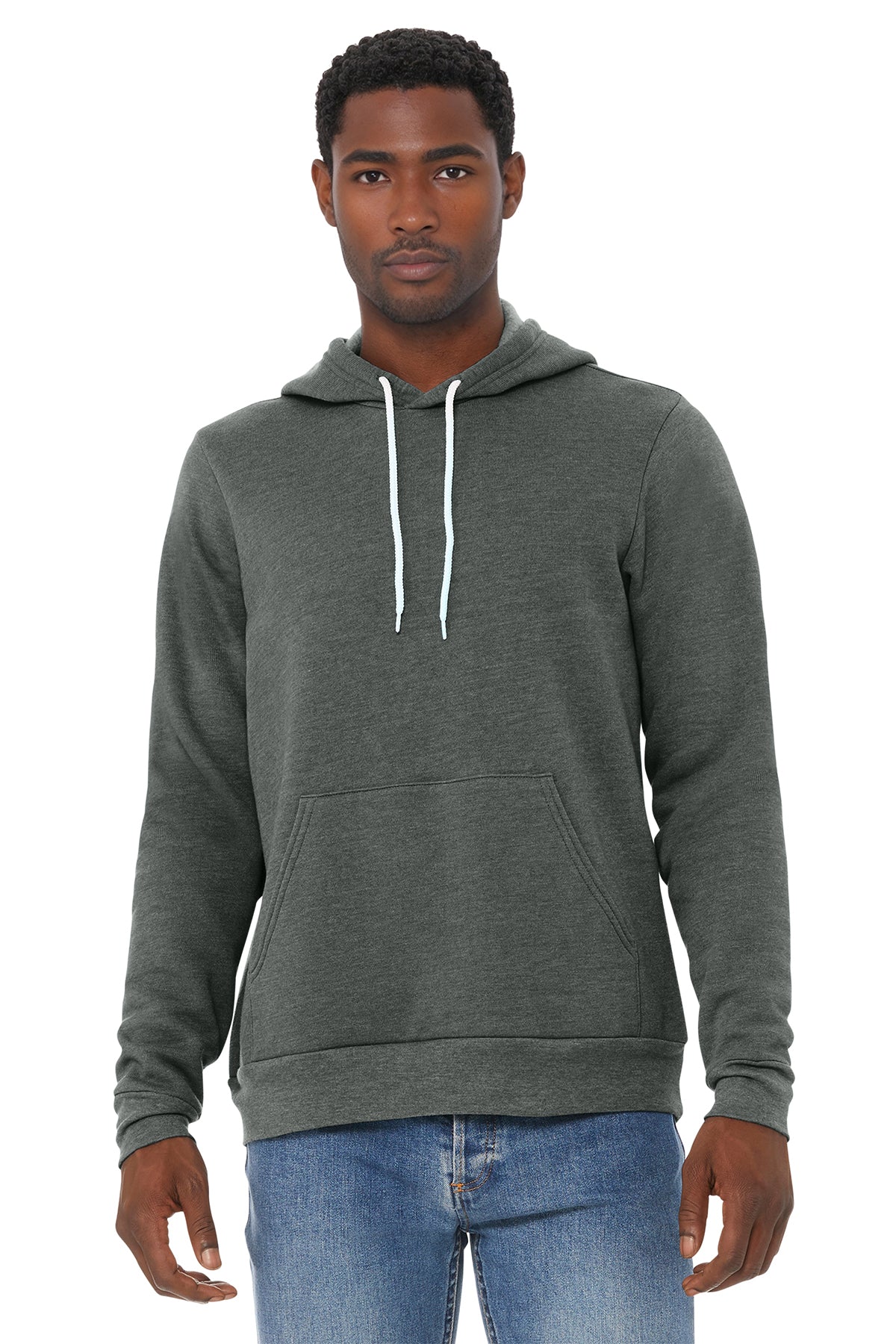 Bella+Canvas 3719 Fleece Pullover Hoodie - Deep Heather