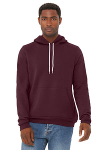 Bella+Canvas 3719 Fleece Pullover Hoodie - Maroon