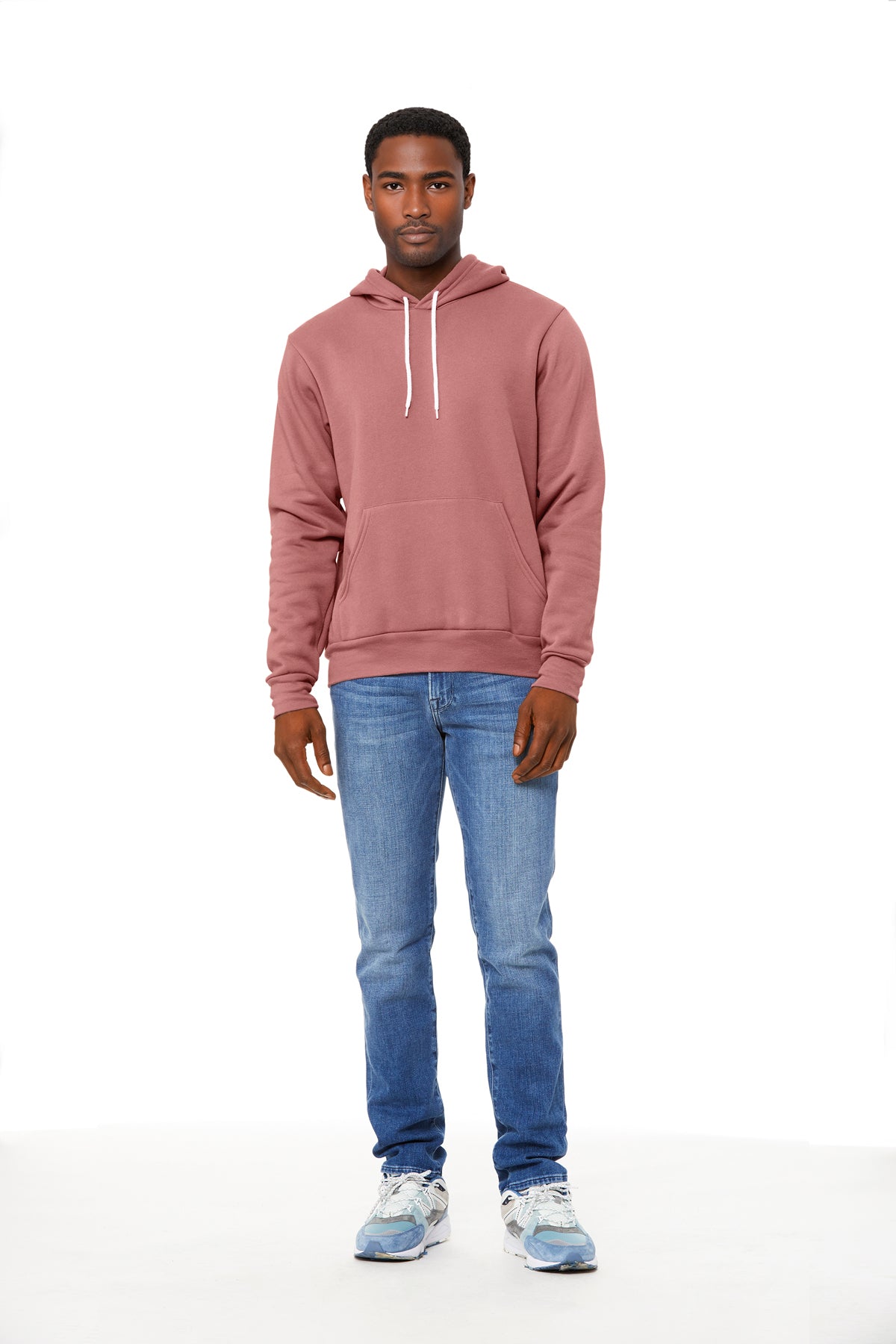 Bella+Canvas 3719 Fleece Pullover Hoodie - Mauve