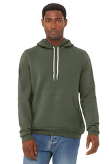 Bella+Canvas 3719 Fleece Pullover Hoodie - Military Green