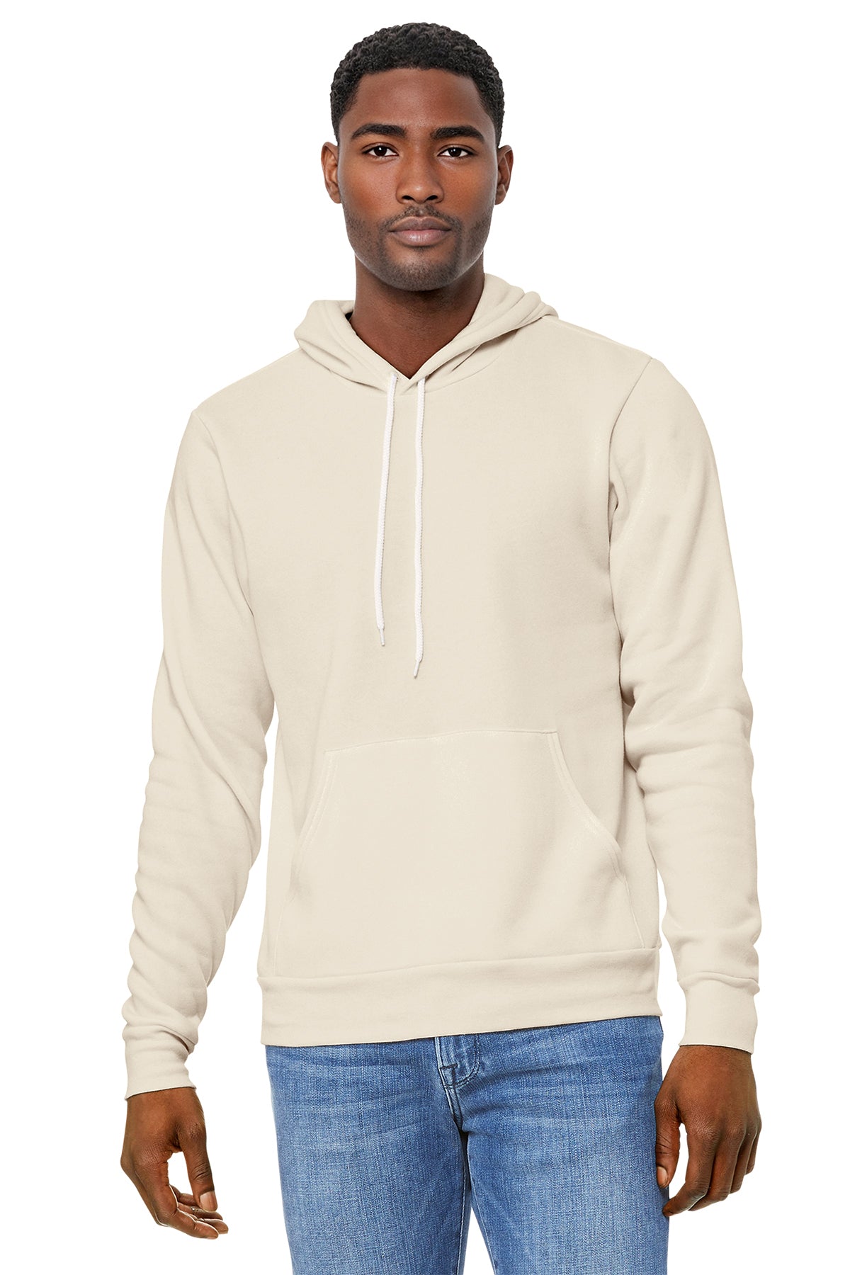 Bella+Canvas 3719 Fleece Pullover Hoodie - Natural