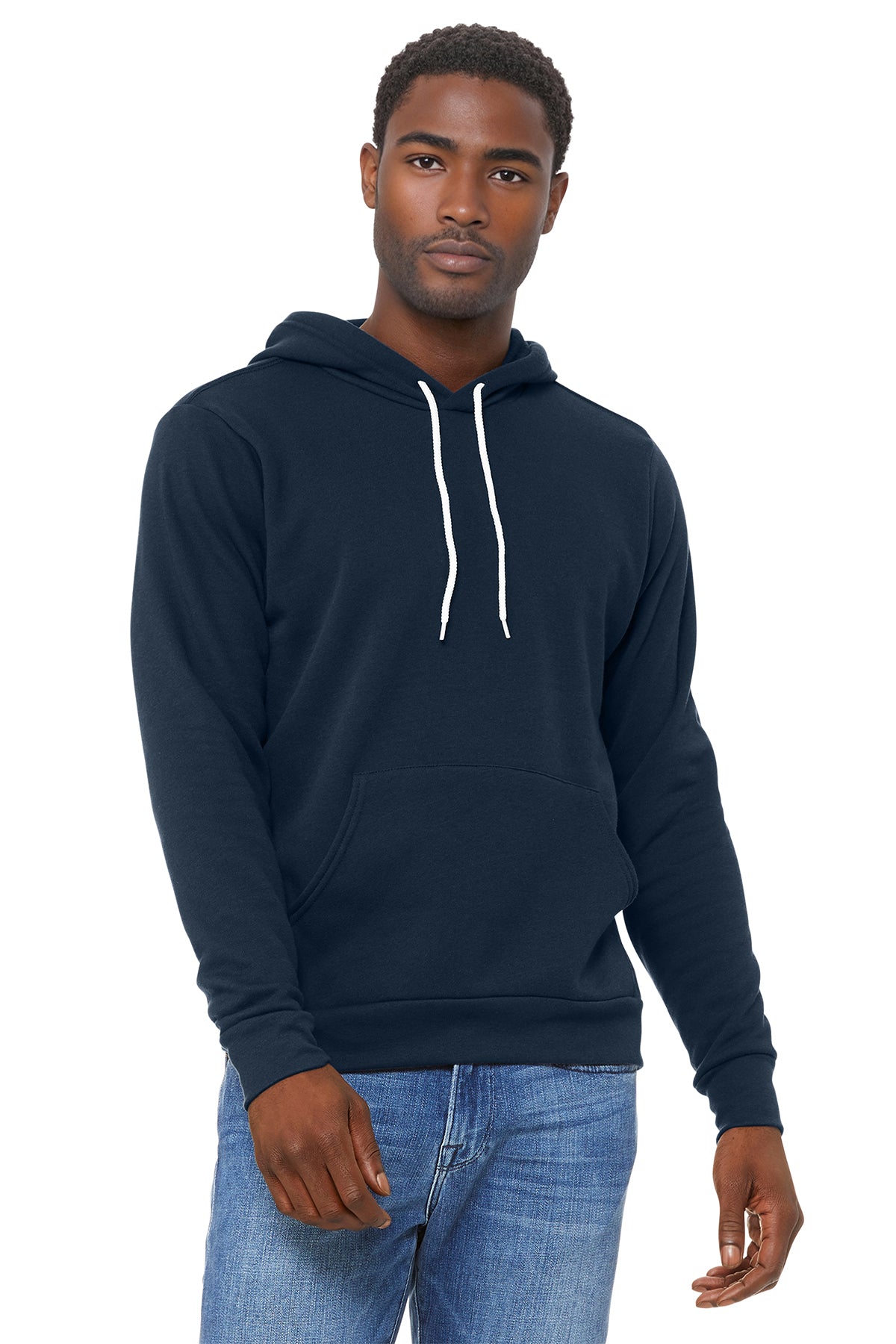 Bella+Canvas 3719 Fleece Pullover Hoodie - Navy
