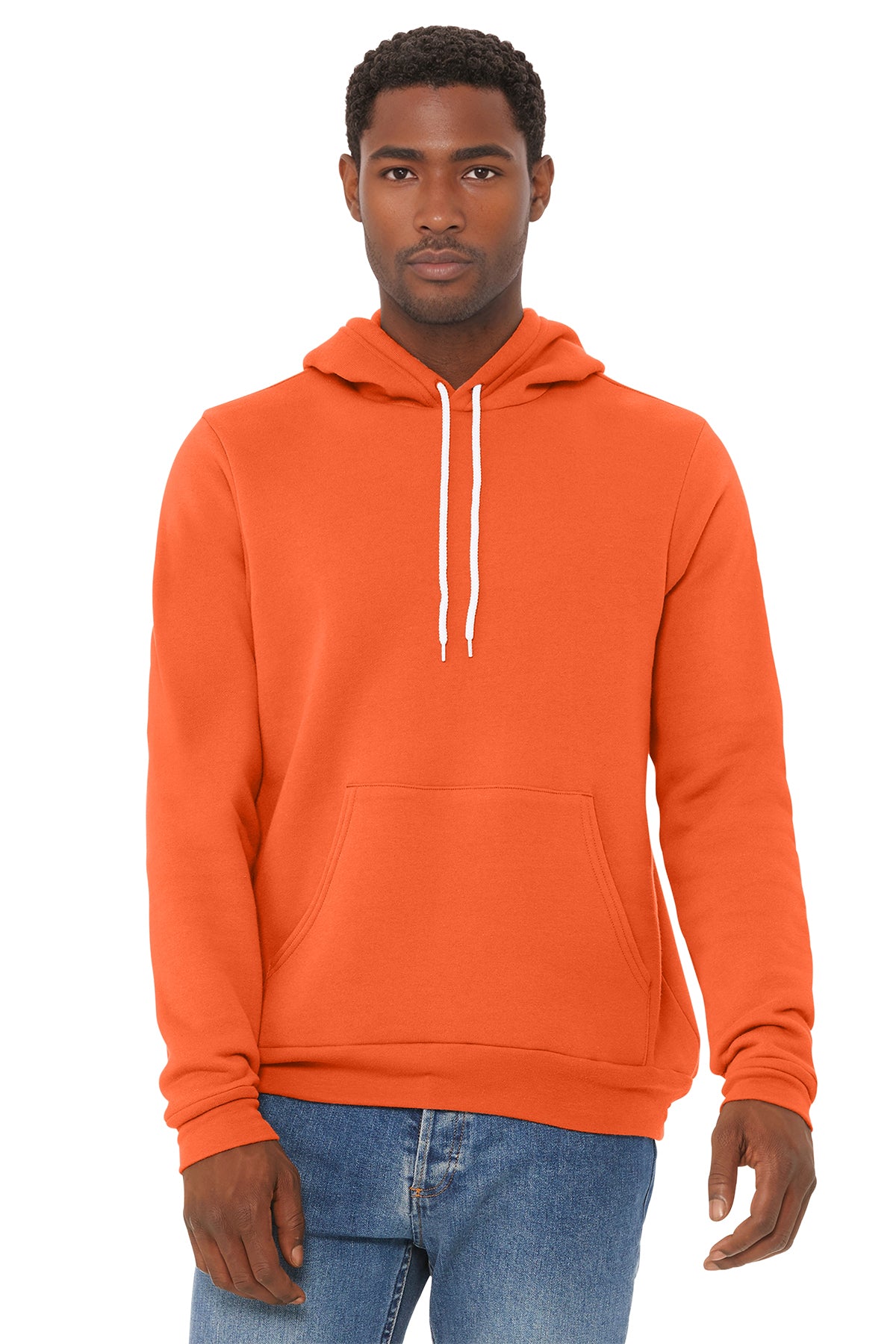Bella+Canvas 3719 Fleece Pullover Hoodie - Orange