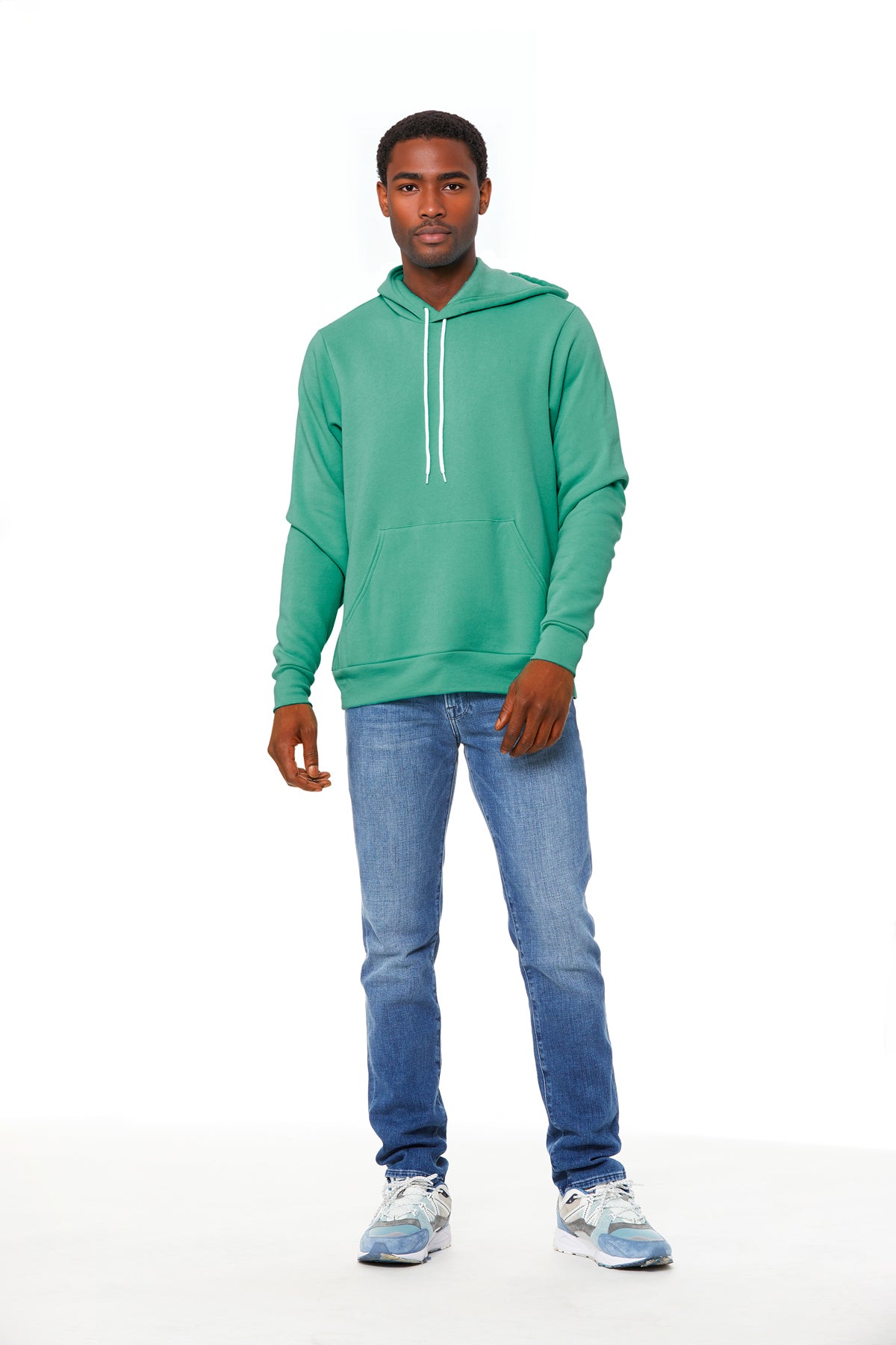 Bella+Canvas 3719 Fleece Pullover Hoodie - Teal