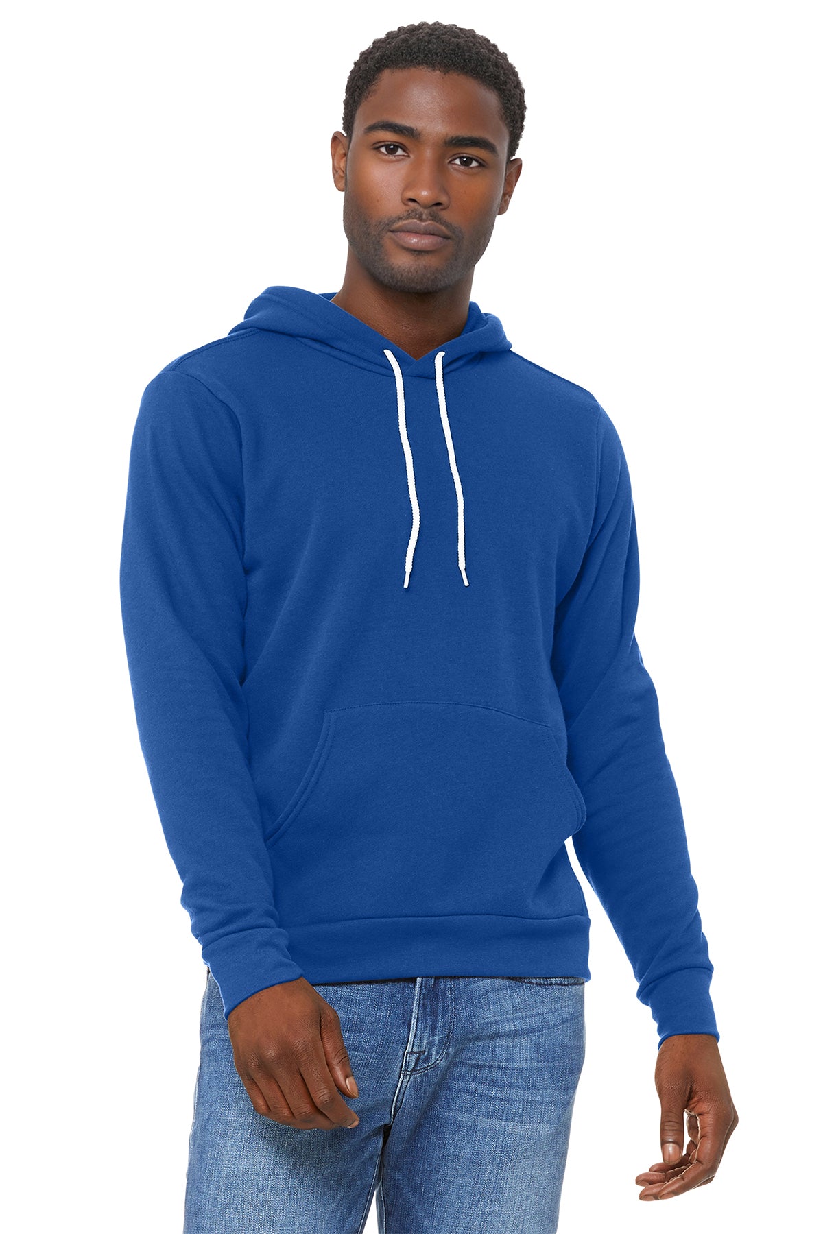 Bella+Canvas 3719 Fleece Pullover Hoodie - True Royal