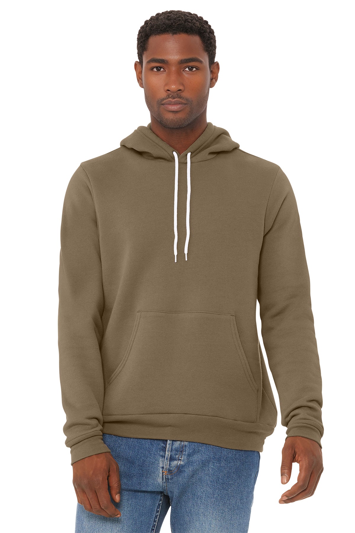 Bella+Canvas 3719 Fleece Pullover Hoodie - Vintage Brown