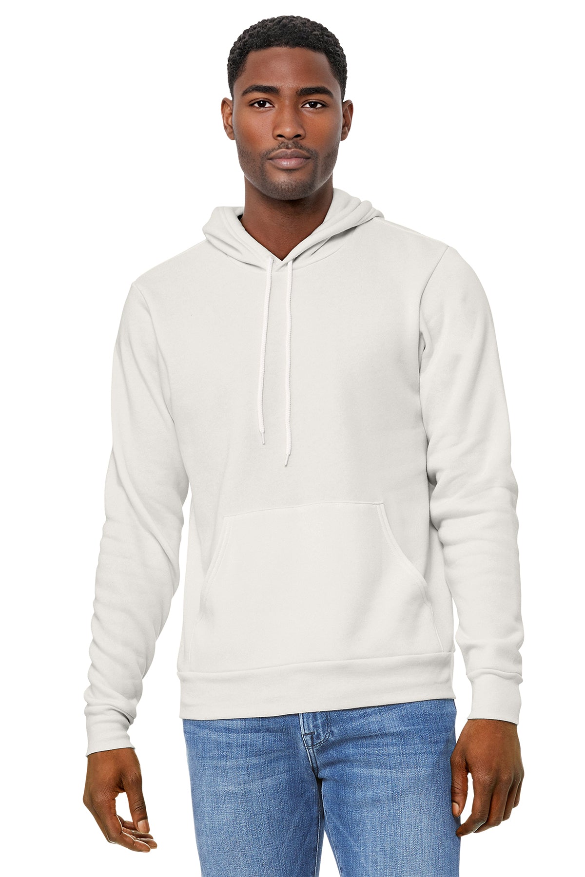 Bella+Canvas 3719 Fleece Pullover Hoodie - Vintage White