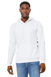 Bella+Canvas 3719 Fleece Pullover Hoodie - White