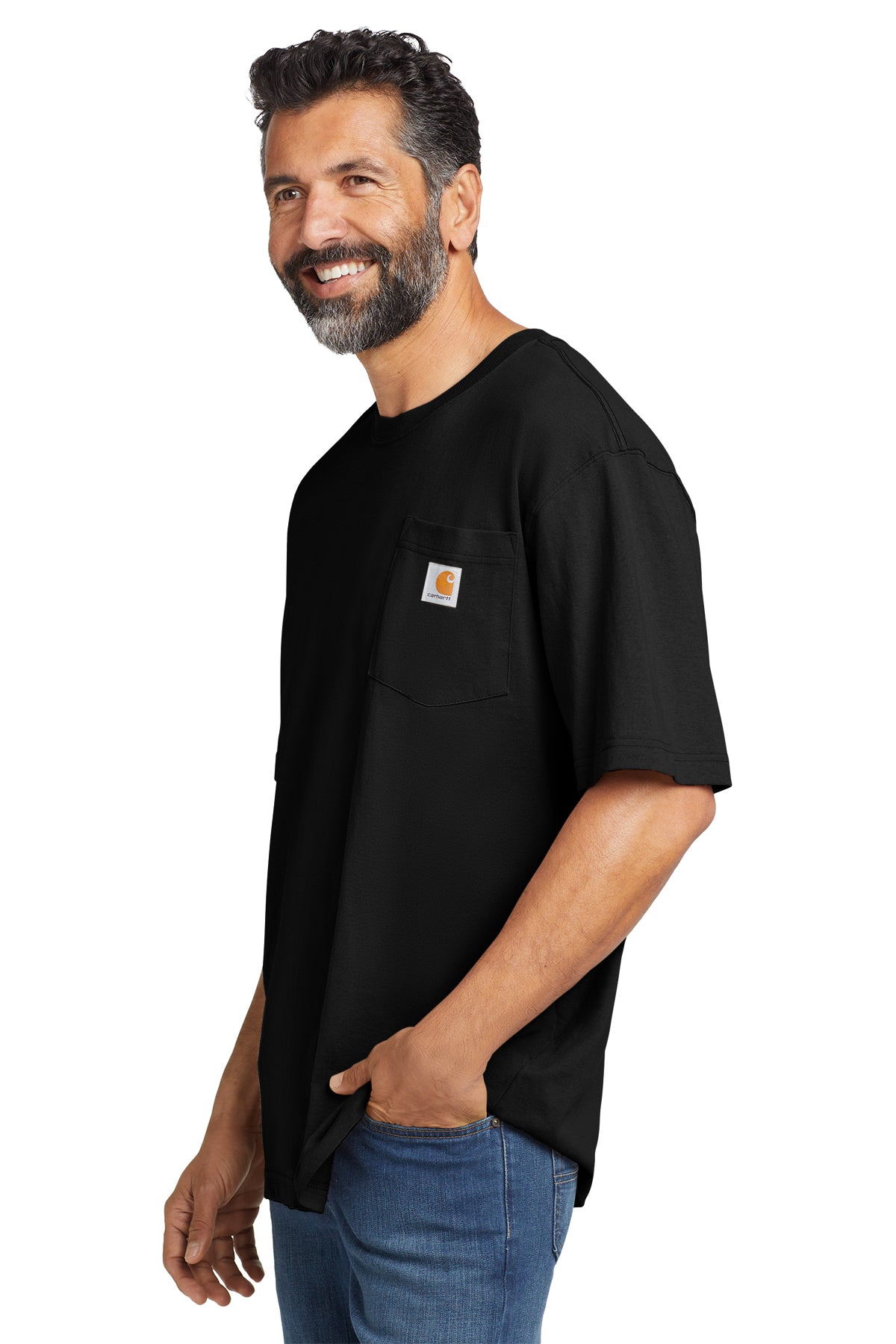 Carhartt K87 Workwear Pocket T-Shirt - Black side
