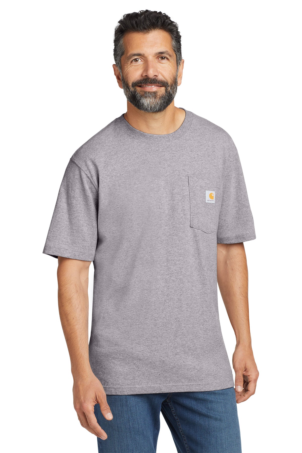 Carhartt K87 Workwear Pocket T-Shirt - Heather Grey
