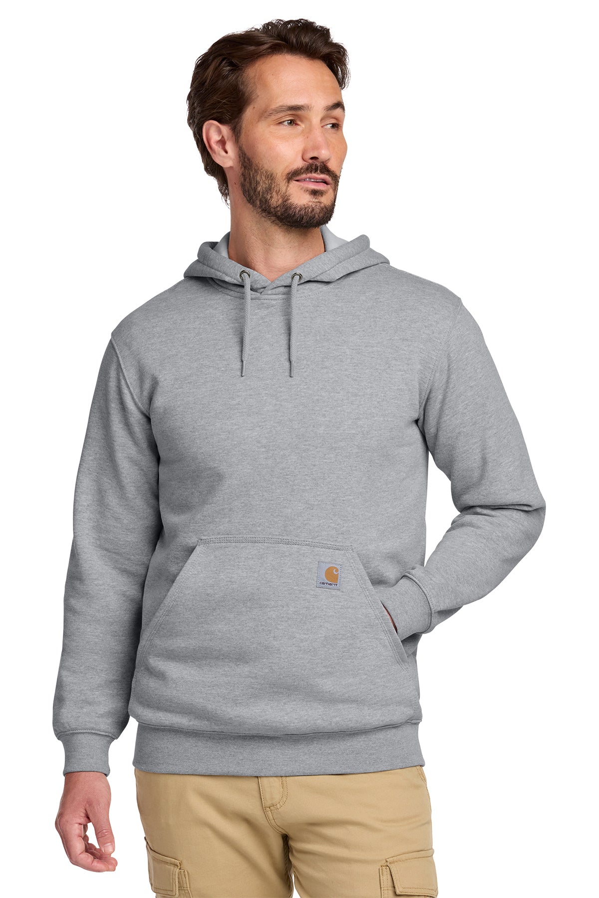 Carhartt K121 Midweight Hooded Sweatshirt - Heather Grey