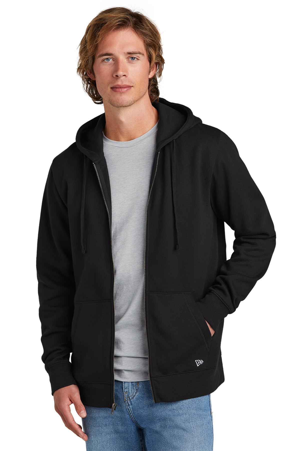 NEA551 New Era® Comeback Fleece Full-Zip Hoodie