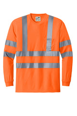 CornerStone® - ANSI 107 Class 3 Long Sleeve Snag-Resistant Reflective T-Shirt | CS409