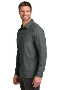 TravisMathew Oceanside Heather Long Sleeve Polo TM1MZ343