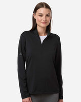 Adidas Women's Textured Stripe Quarter-Zip Pullover A709