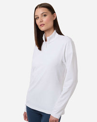 Adidas Women's Textured Stripe Quarter-Zip Pullover A709