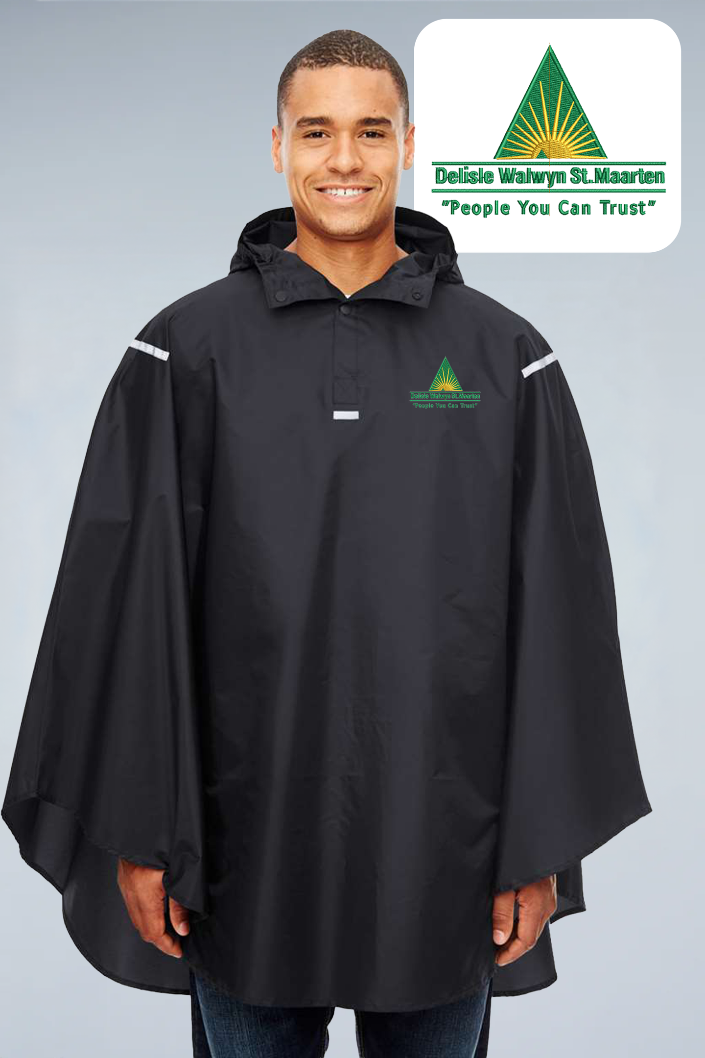 Delisle Walwyn St.Maarten Port Authority - Unisex Zone Protect Packable Poncho