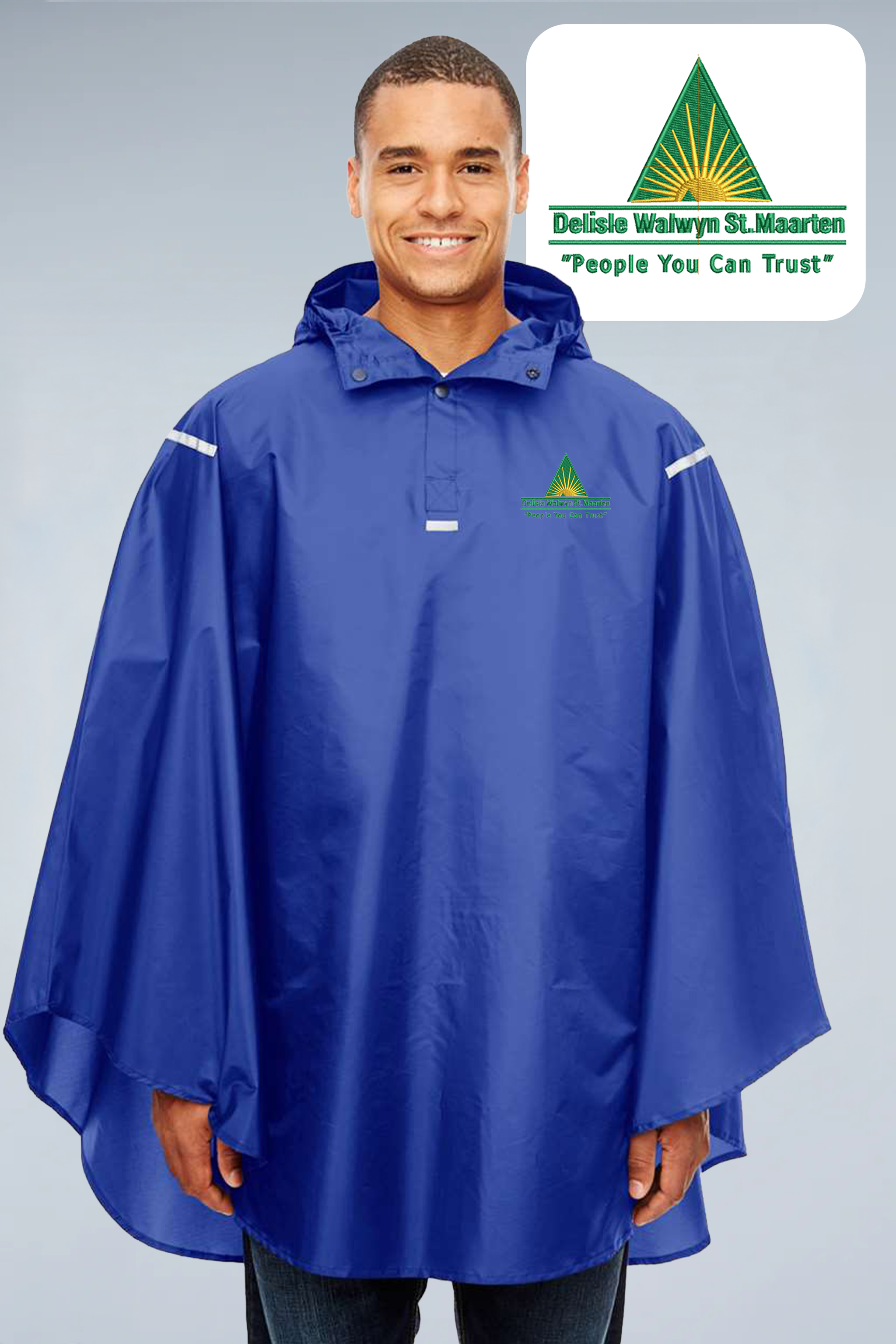 Delisle Walwyn St.Maarten Port Authority - Unisex Zone Protect Packable Poncho