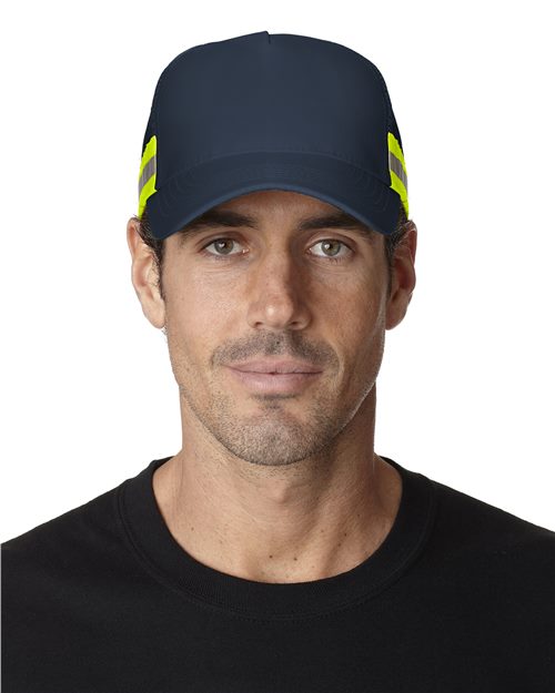 Adams Headwear Trucker Reflector High-Visibility Constructed Cap TR102