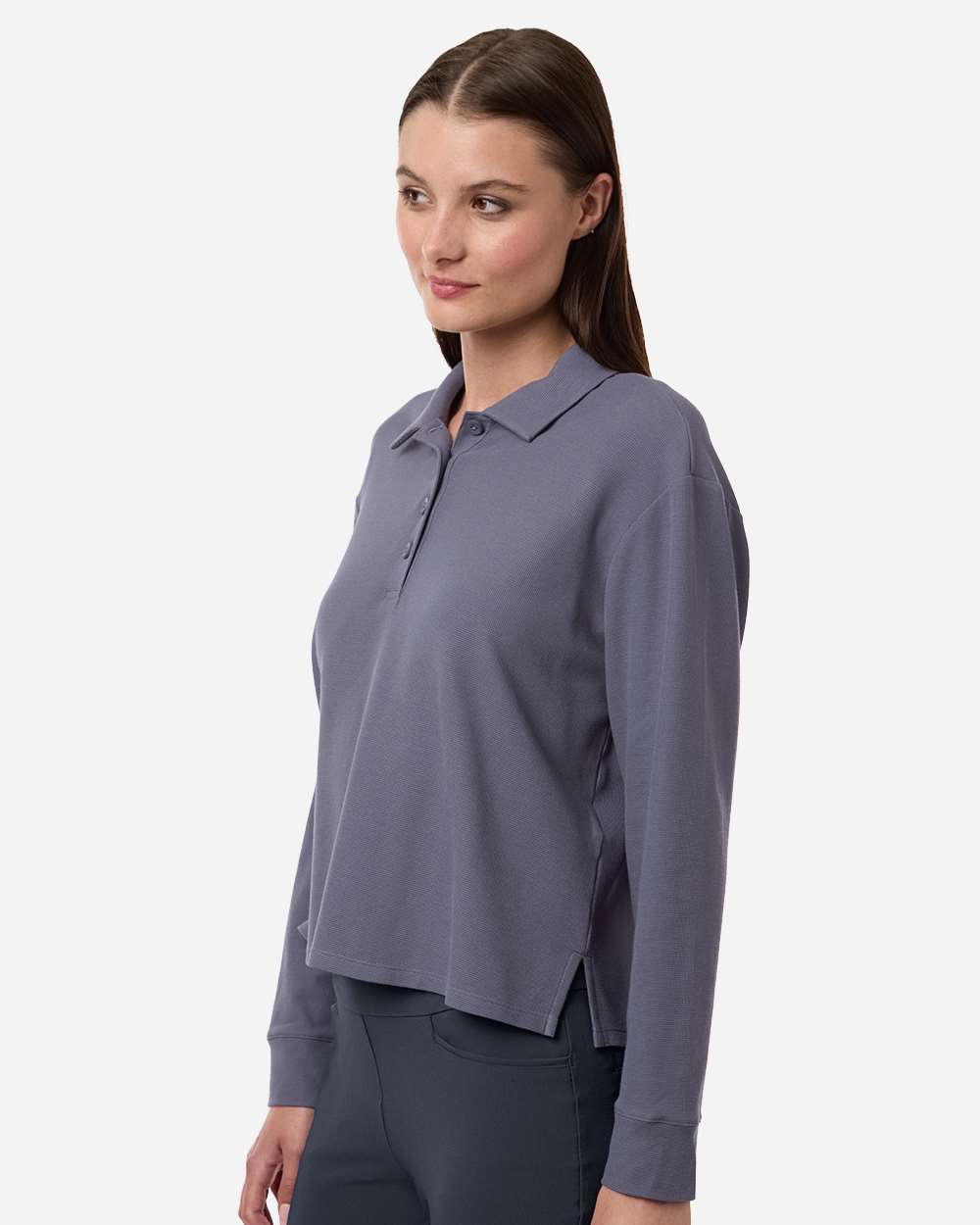 Adidas Women's Beyond Long Sleeve Loose Polo A1008