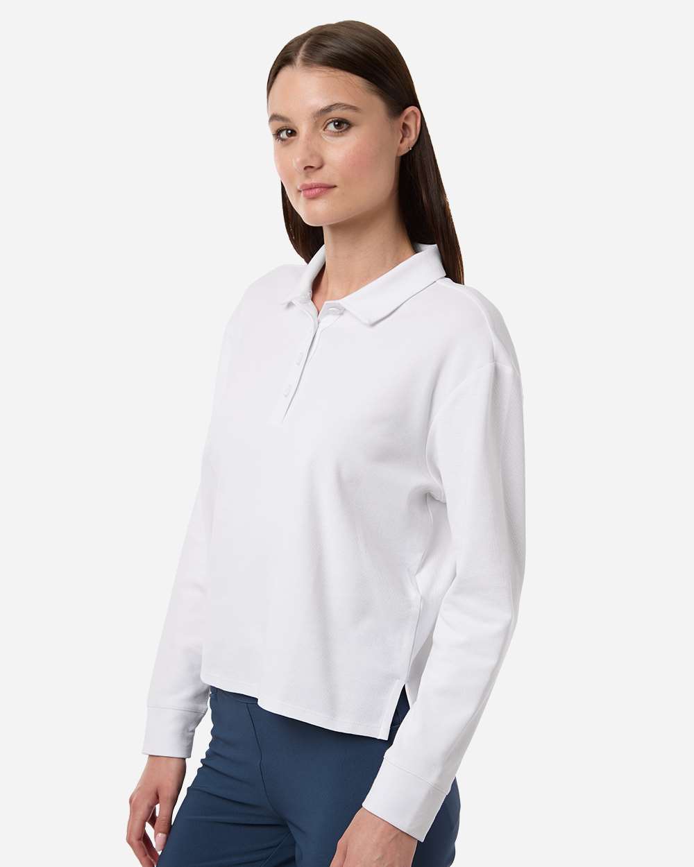 Adidas Women's Beyond Long Sleeve Loose Polo A1008