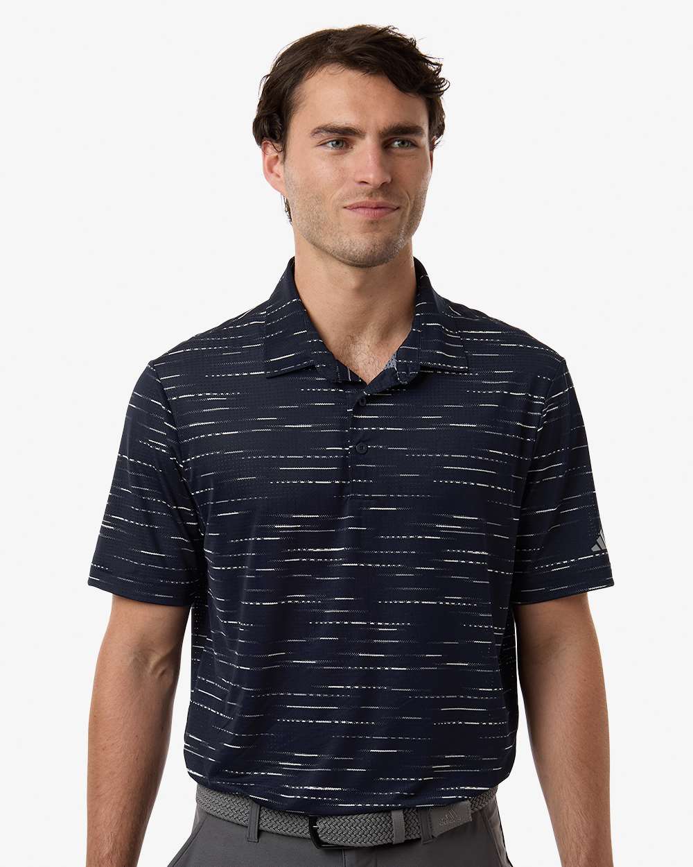 Adidas Men's Ultimate365 Mesh Glimmer Print Polo A2015