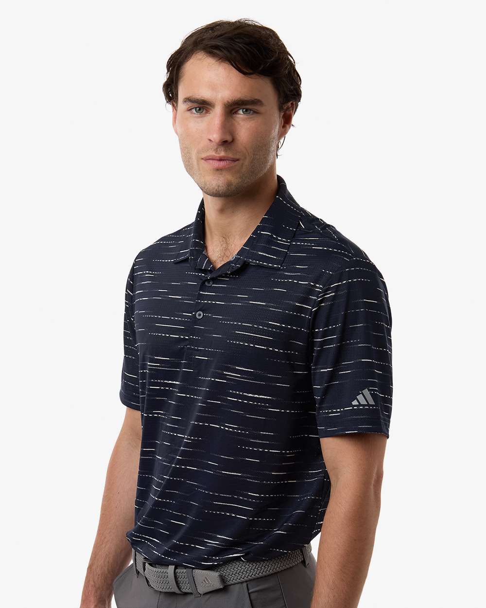 Adidas Men's Ultimate365 Mesh Glimmer Print Polo A2015