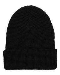 Waffle Cuffed Knit Beanie