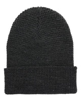 Waffle Cuffed Knit Beanie