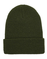 Waffle Cuffed Knit Beanie