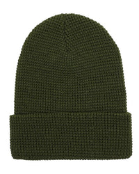 Waffle Cuffed Knit Beanie