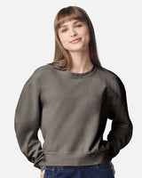 Comfort Colors Women's Garment-Dyed Mid-Length Crewneck Sweatshirt - 1566L