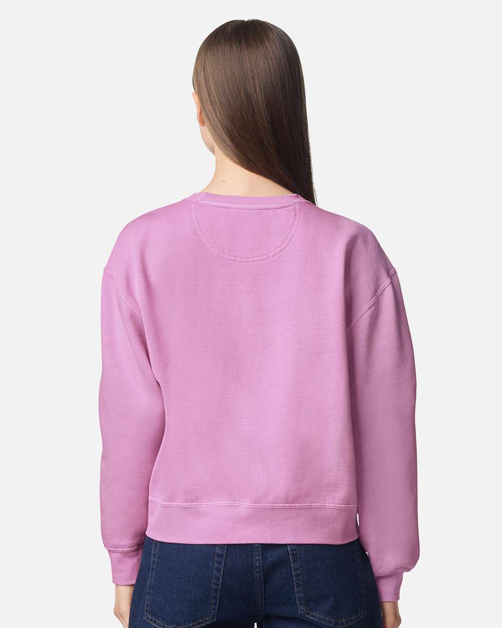 Comfort Colors Women's Garment-Dyed Mid-Length Crewneck Sweatshirt - 1566L