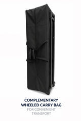 Complimentary wheeled carry bag included with the 20ft SEG light box display
