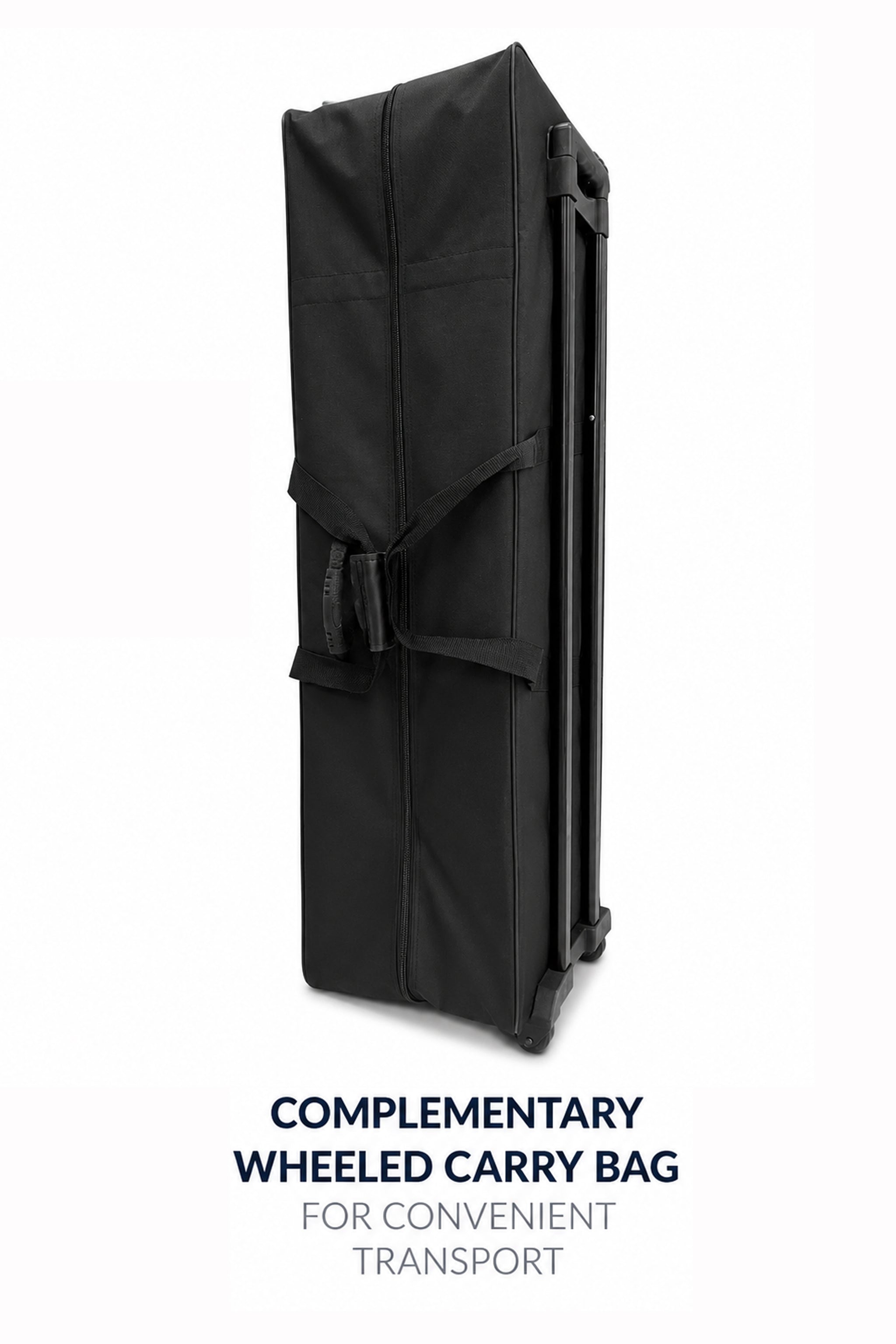 Complimentary wheeled carry bag included with the 20ft SEG light box display