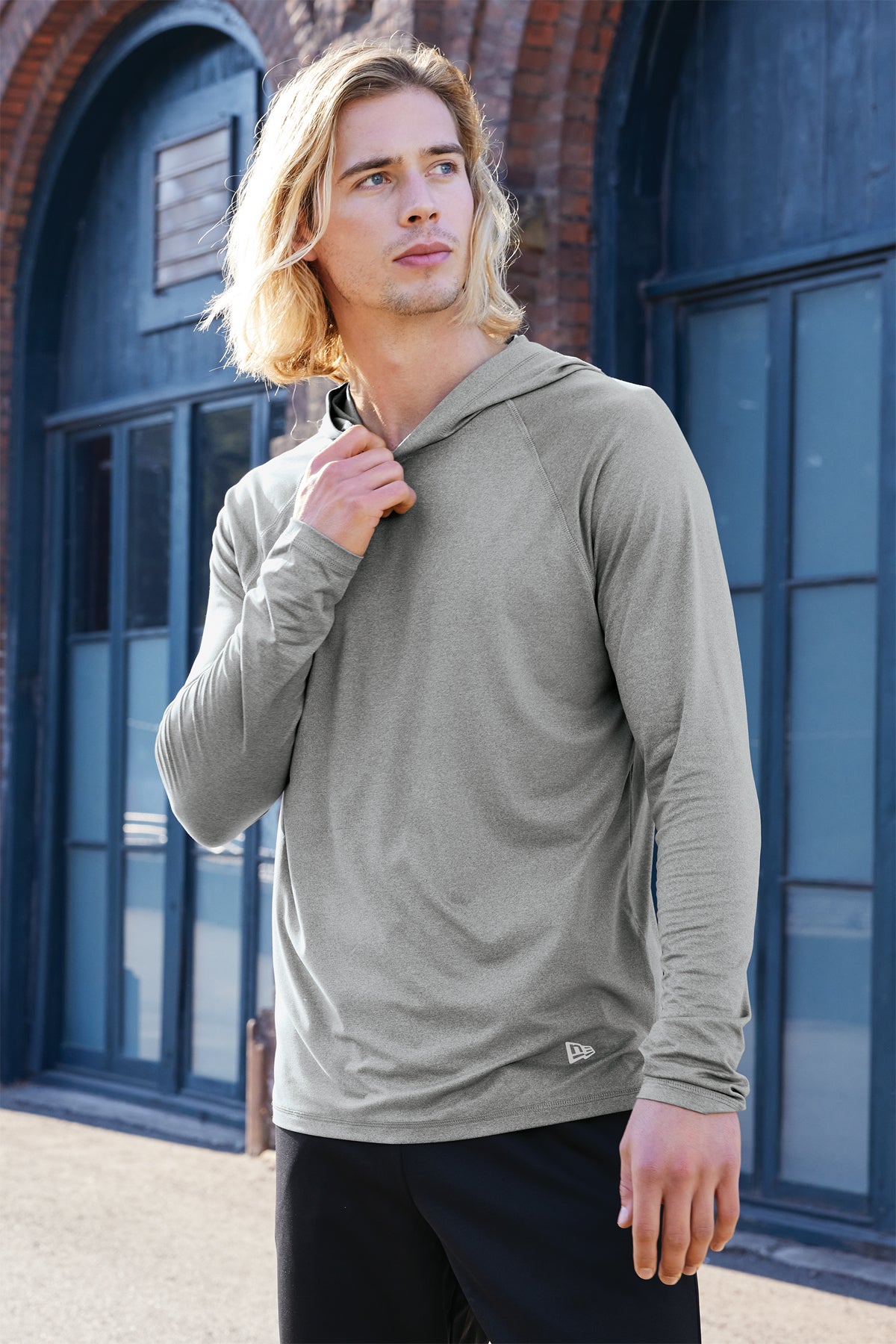 NEA229 New Era® Power Long Sleeve Hoodie