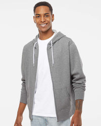 Independent Trading Co. Lightweight Full-Zip Hooded Sweatshirt | AFX90UNZ