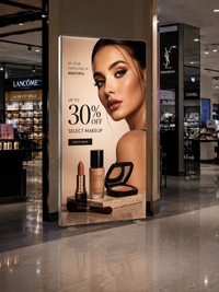 Premium SEG Light Box Display 40x80 Double Sided with LED Backlit
