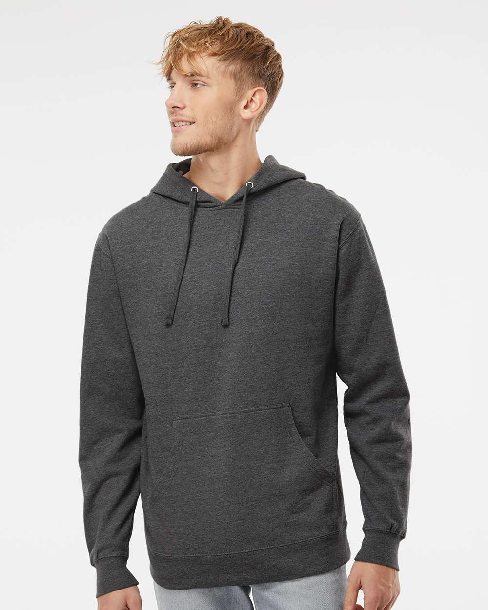 Independent Trading SS4500 Midweight Hoodie - Charcoal Heather