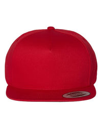 Five-Panel Cotton Twill Snapback Cap
