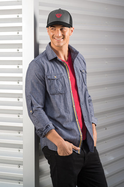 New Era® Snapback Contrast Front Mesh Cap | NE204