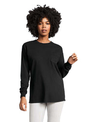 Unisex Garment-Dyed Heavyweight Long Sleeve Pocket T-Shirt
