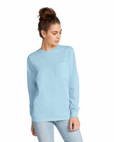 Unisex Garment-Dyed Heavyweight Long Sleeve Pocket T-Shirt