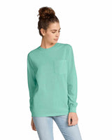 Unisex Garment-Dyed Heavyweight Long Sleeve Pocket T-Shirt