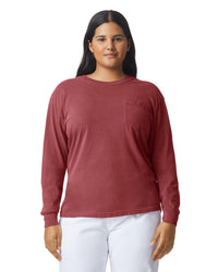 Unisex Garment-Dyed Heavyweight Long Sleeve Pocket T-Shirt