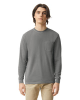 Unisex Garment-Dyed Heavyweight Long Sleeve Pocket T-Shirt