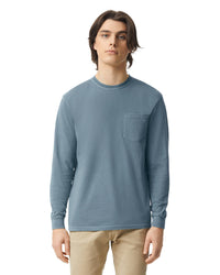 Unisex Garment-Dyed Heavyweight Long Sleeve Pocket T-Shirt