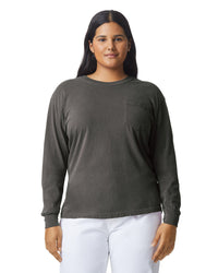 Unisex Garment-Dyed Heavyweight Long Sleeve Pocket T-Shirt